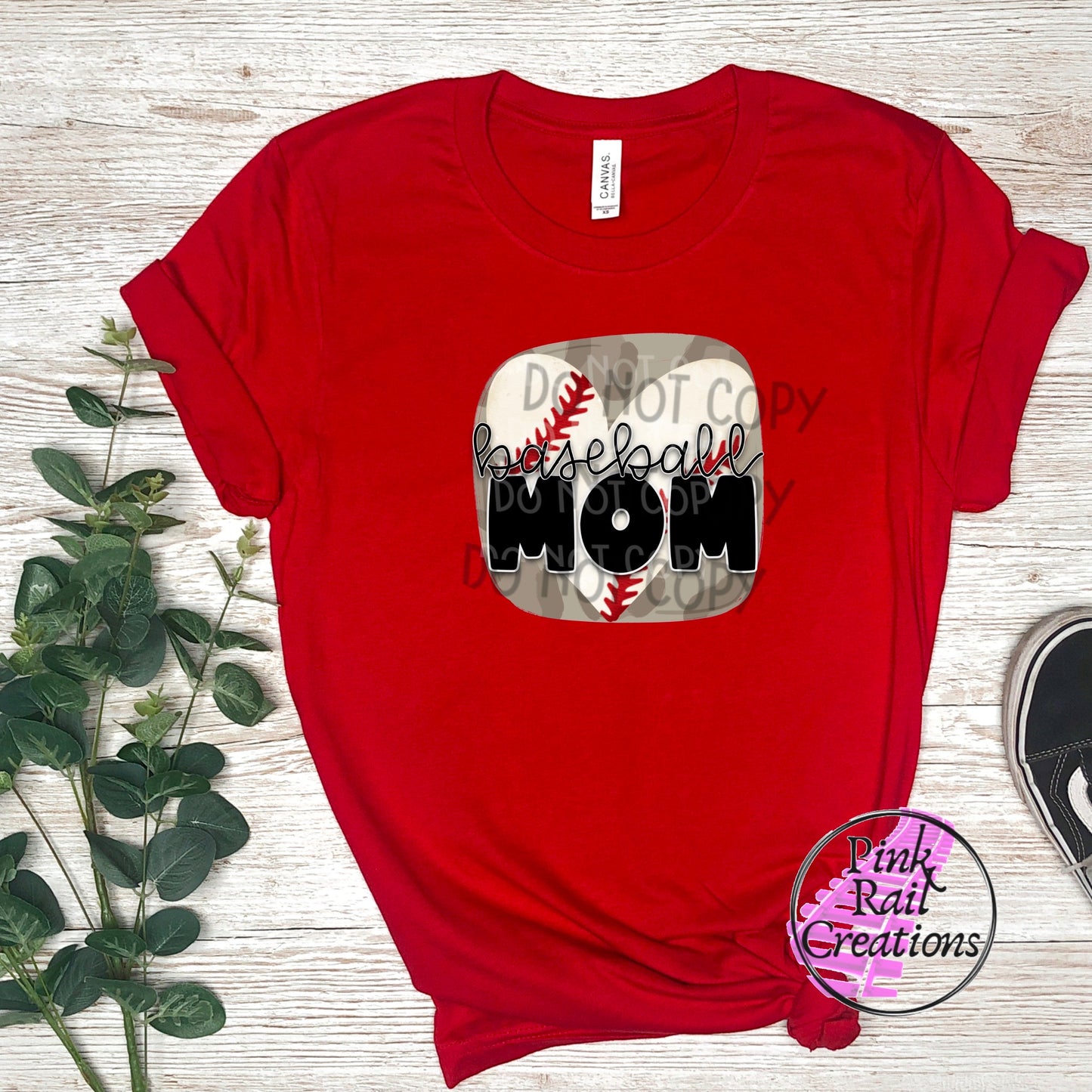 05-17 Baseball Mom Square Heart Completed Tee