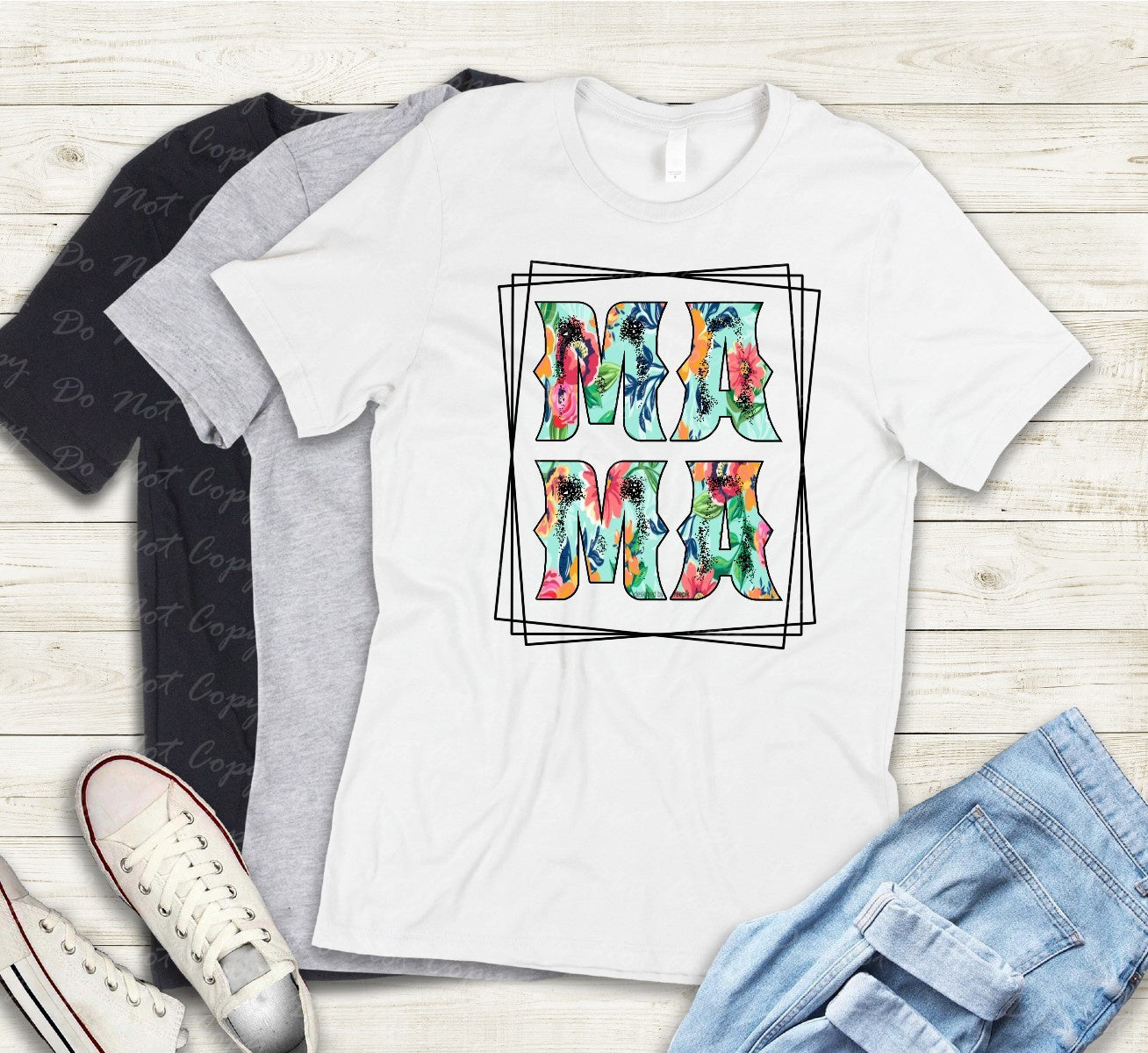 05-27 Mama Floral Box Tee