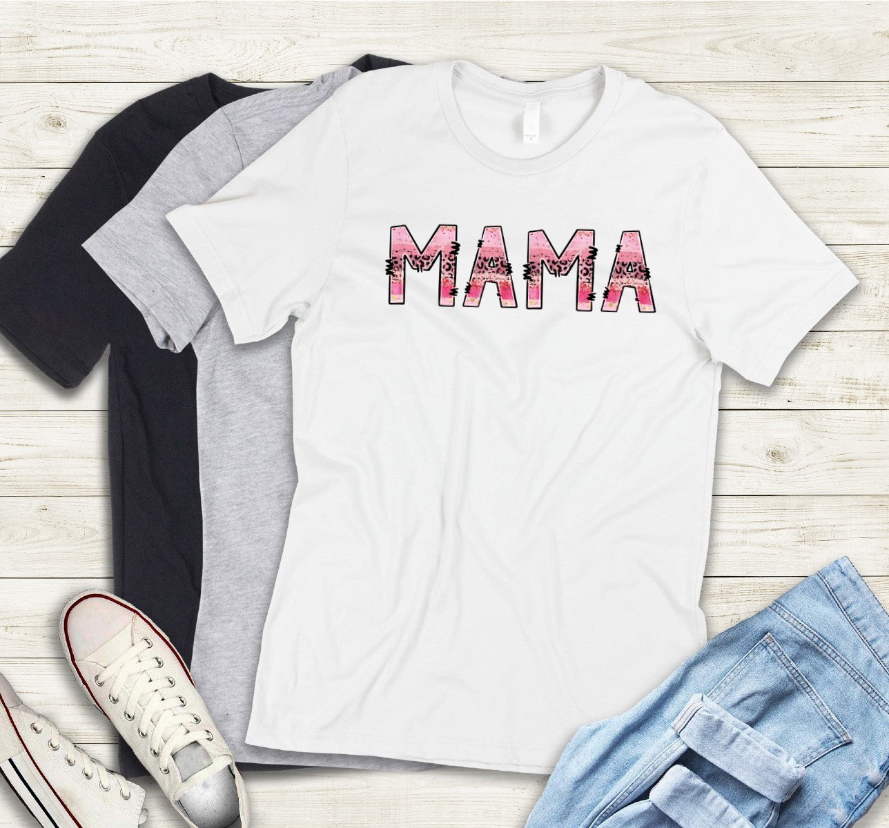 05-29 Pink Mama Cheetah Doodle Tee