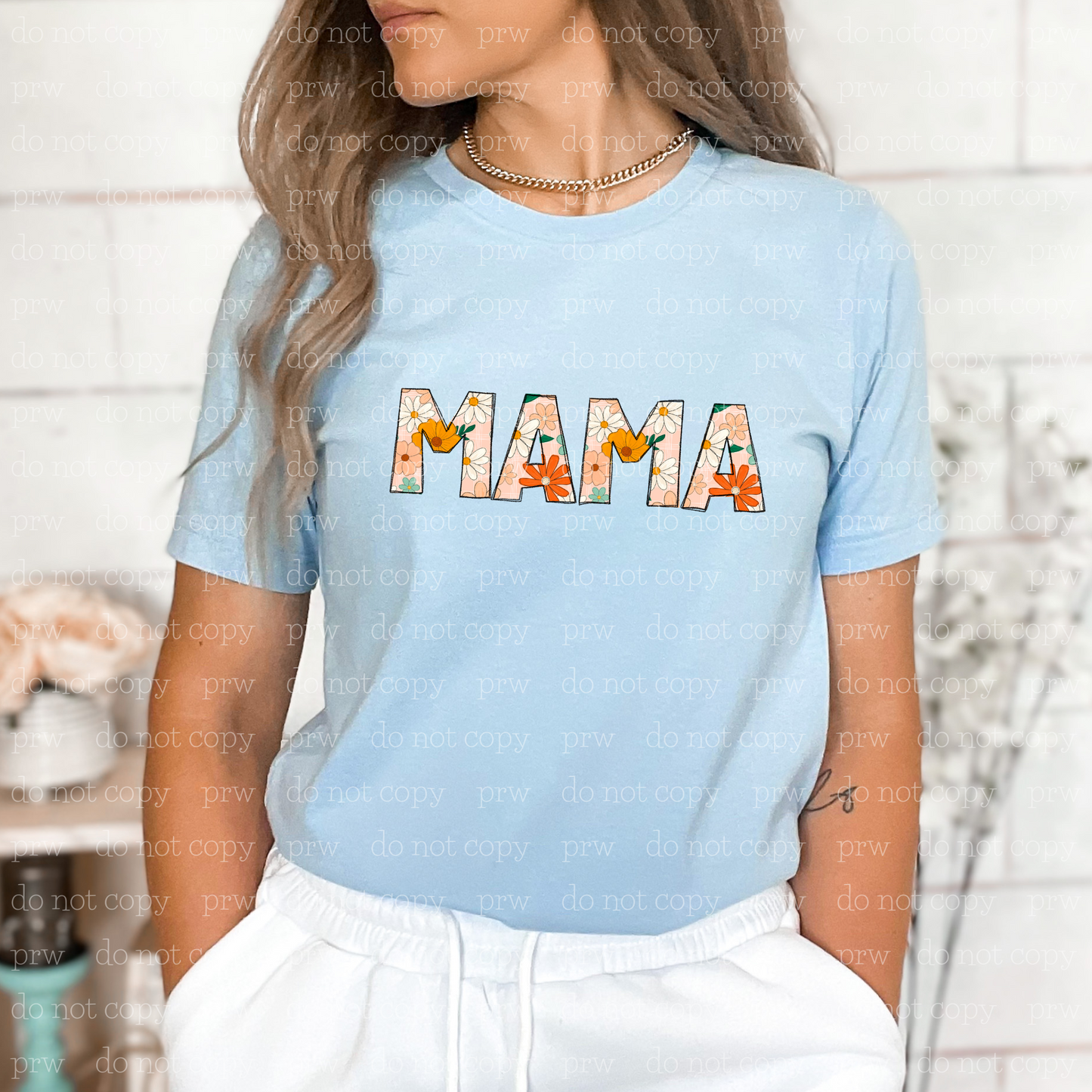 05-33 Floral Mama Completed Tee