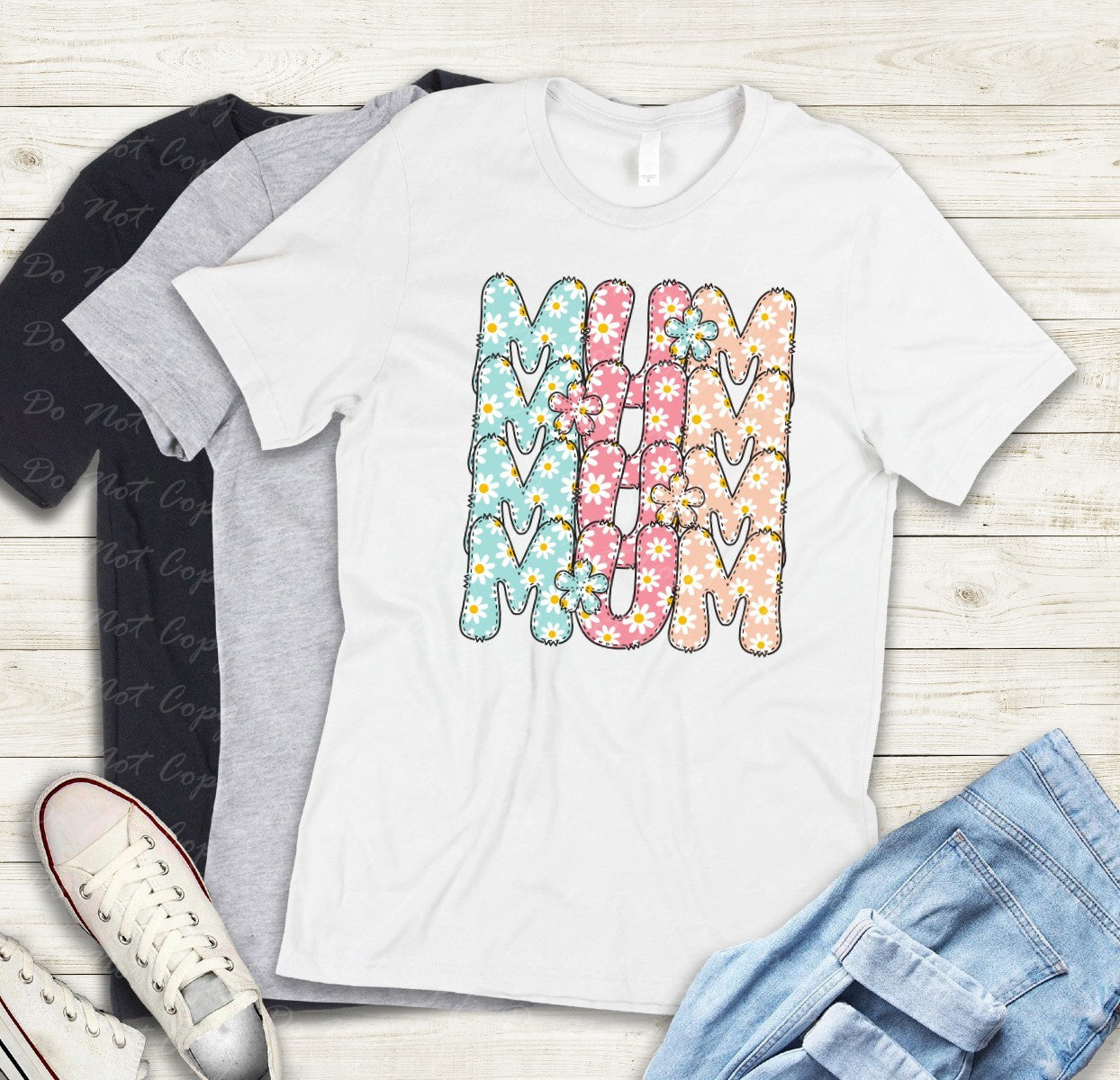 05-77 Floral Mum tee