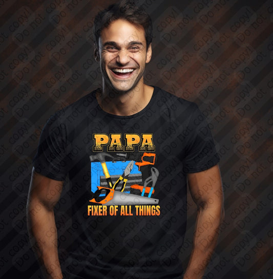 06-100 Papa Fixer of all things tee