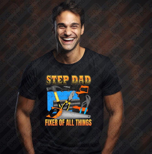 06-103 Step Dad Fixer of all things tee