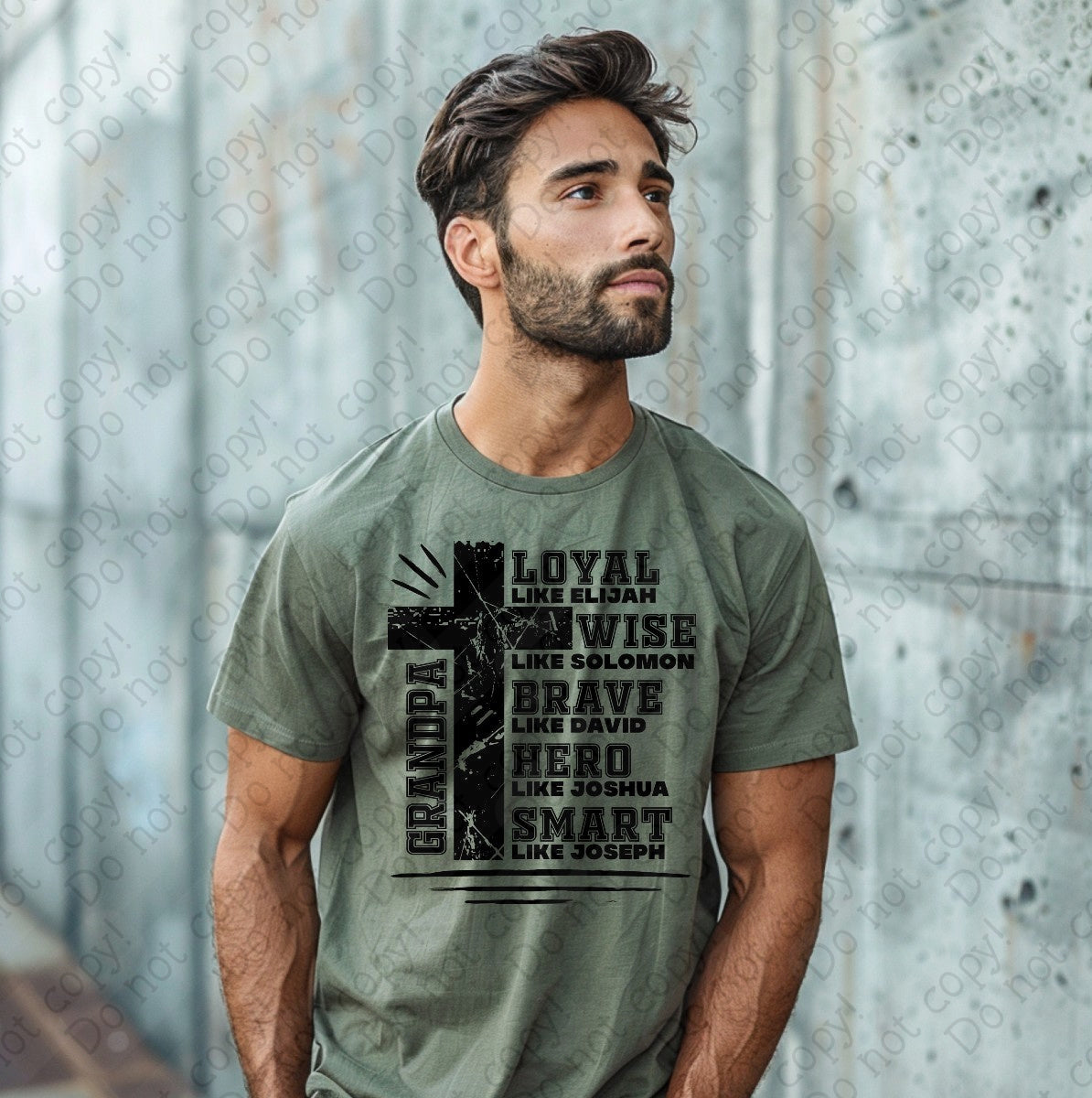 06-107 Grandpa Loyal Wise Brave tee