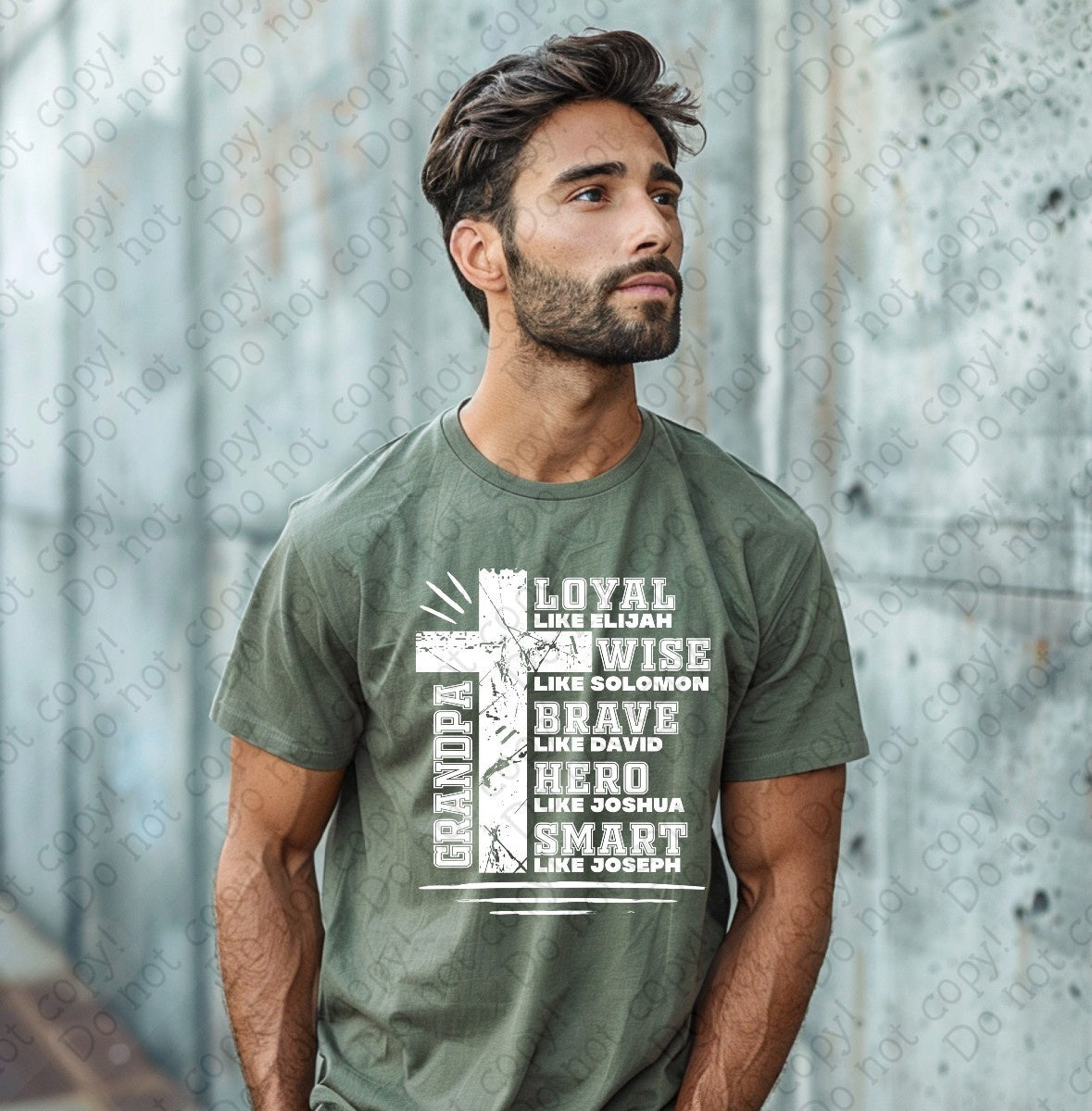 06-107 Grandpa Loyal Wise Brave tee