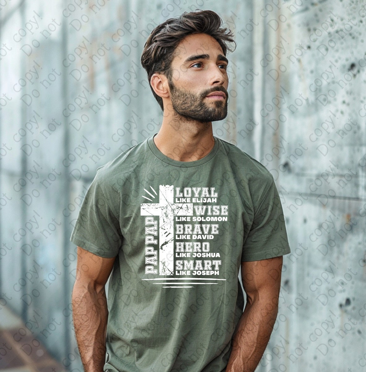 06-108 Pap Pap Loyal Wise Brave tee