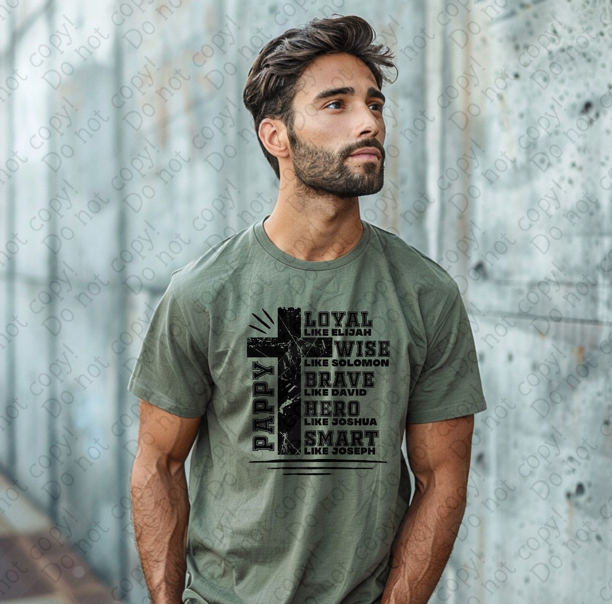06-113 Pappy Loyal Wise Brave tee