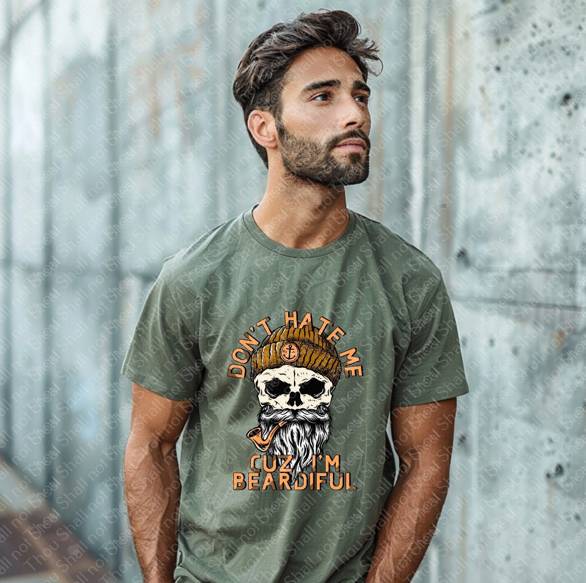 06-148 Don_t Hate Me because I_m Beardiful tee