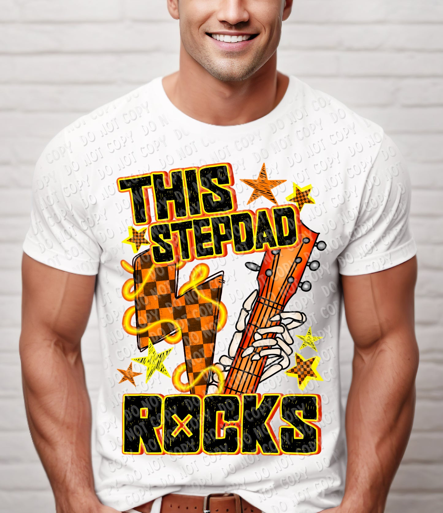 06-35 This Stepdad Rocks Completed Tee