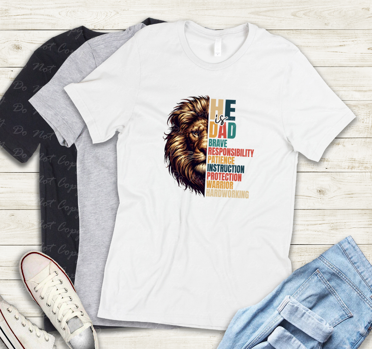 06-79 He is Dad Lion tee