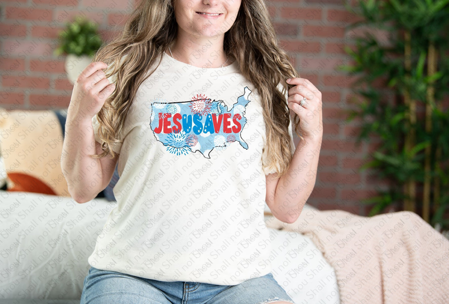 07-256 JESUS USA SAVES tee