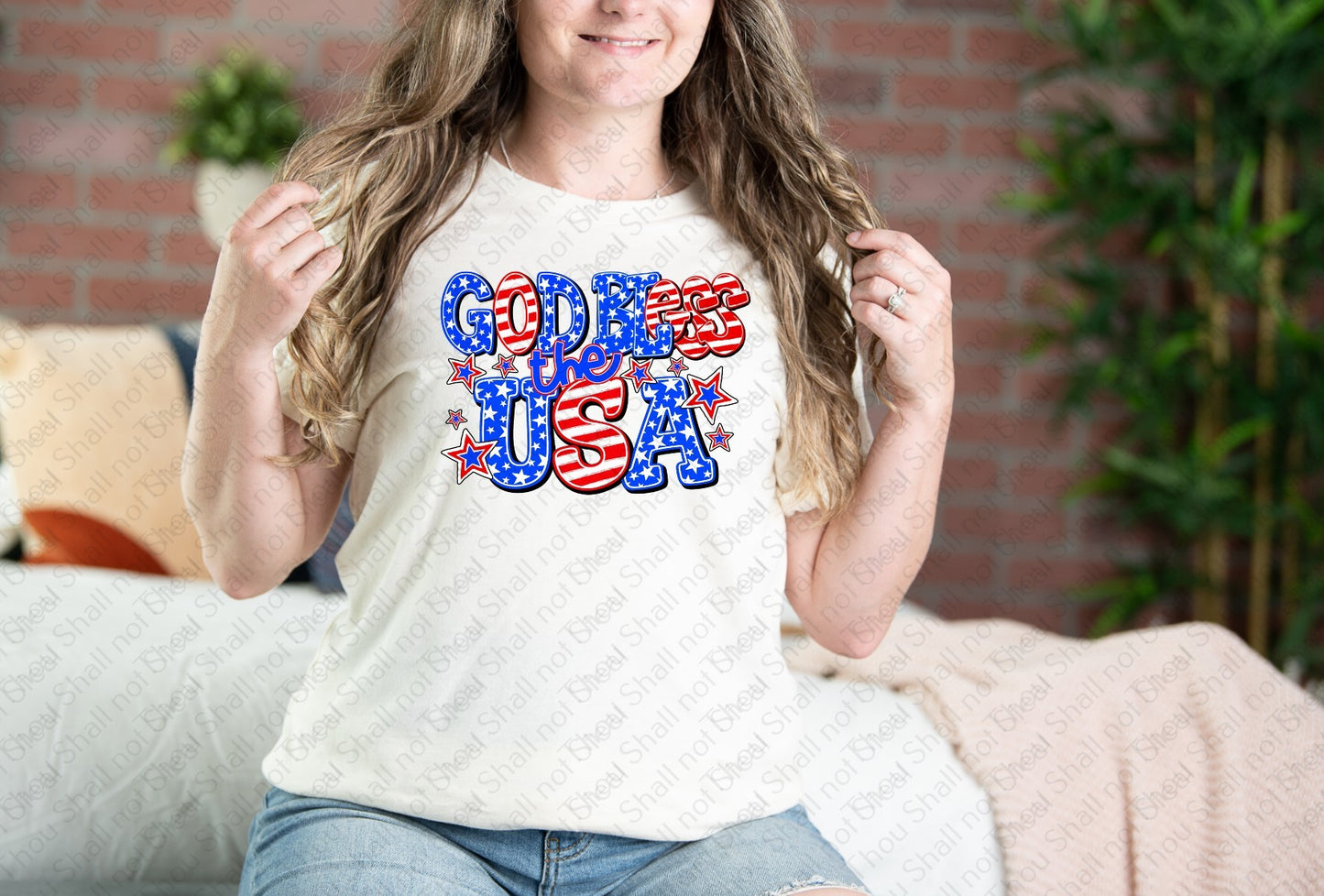07-267 God Bless the USA tee