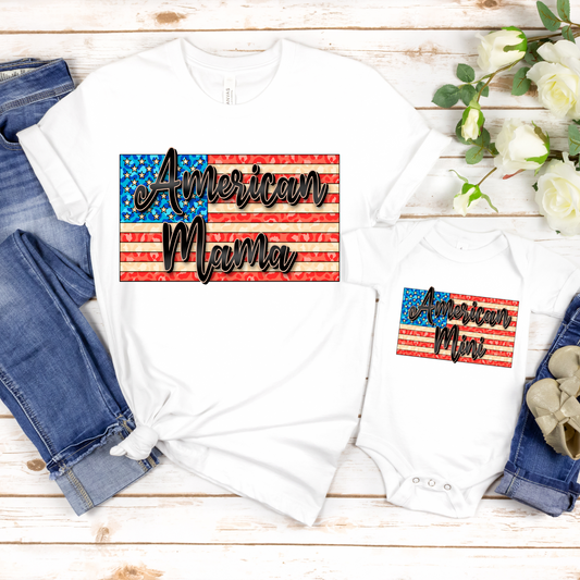 07-35 American Mama Vintage Flag Tee