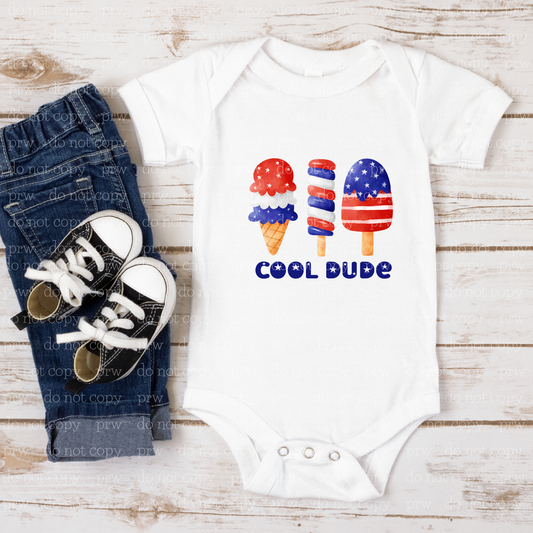 07-37 Cool Dude Patriotic Ice Cream Completed Tee