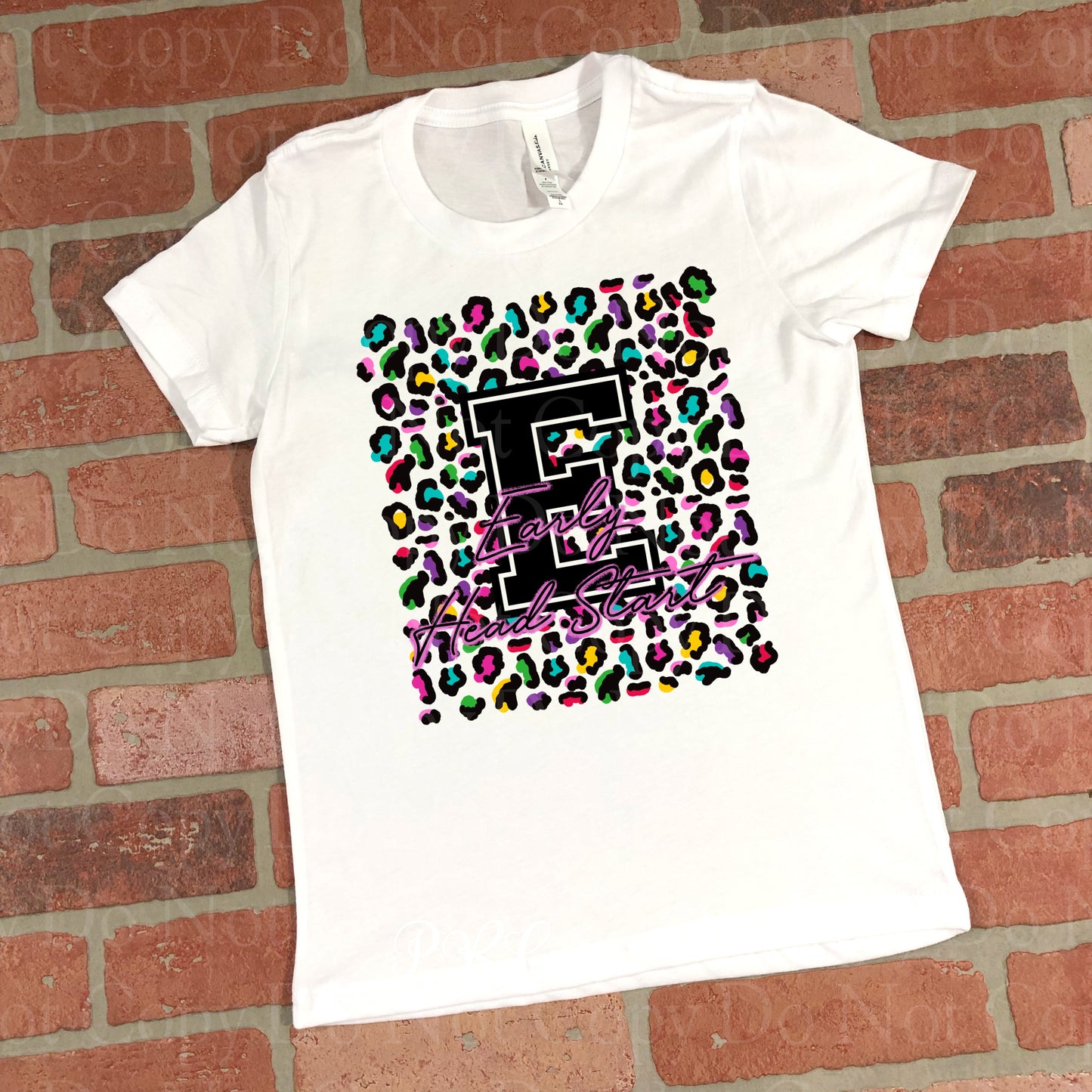 08-04 Multi Color Leopard (GRADE) Completed Tee