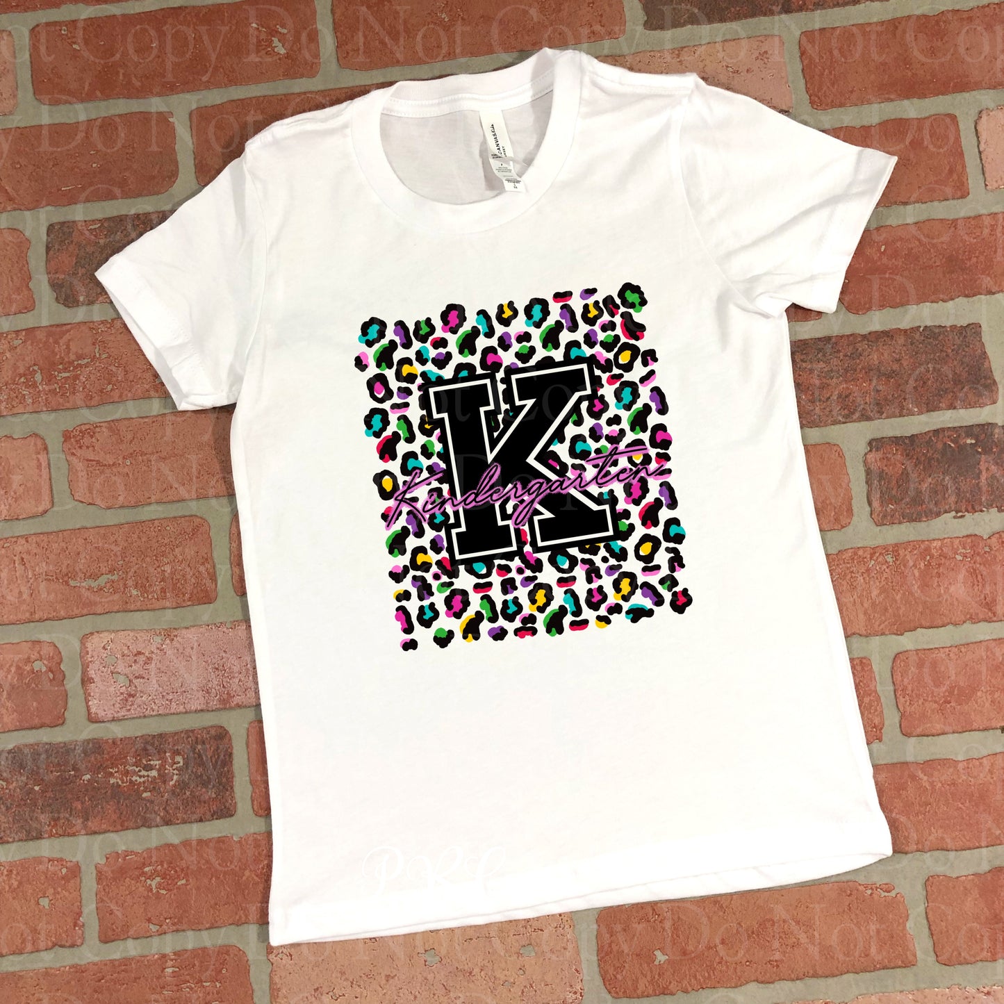 08-04 Multi Color Leopard (GRADE) Completed Tee