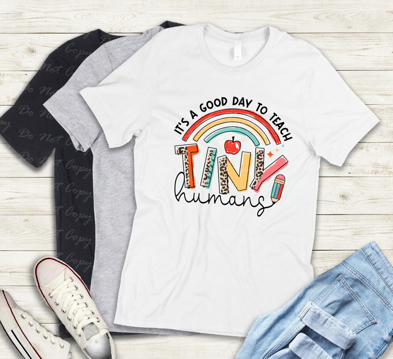 08-157 it's a good day to teach tiny humans tee