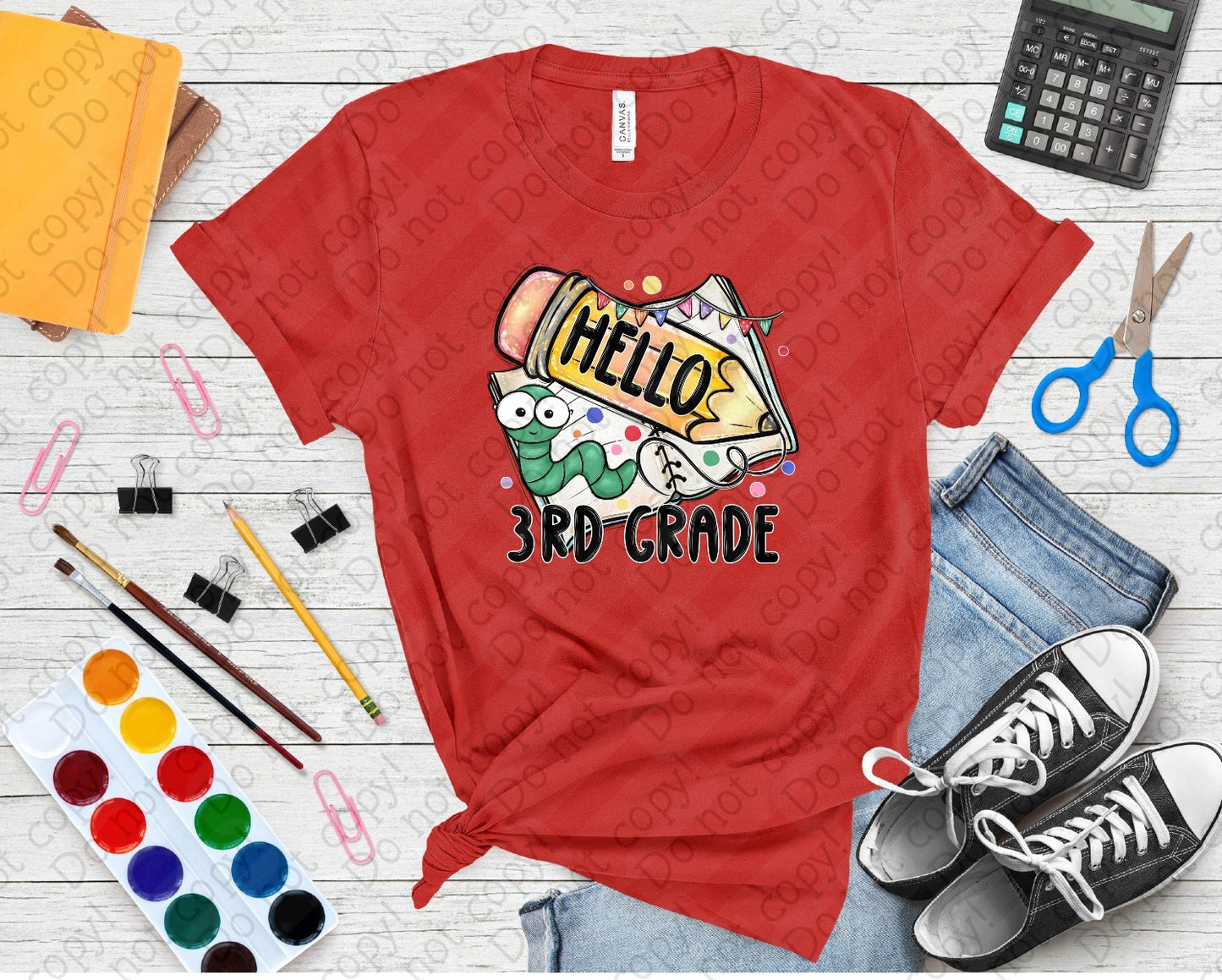 08-164 Hello (Choose your Grade) tee