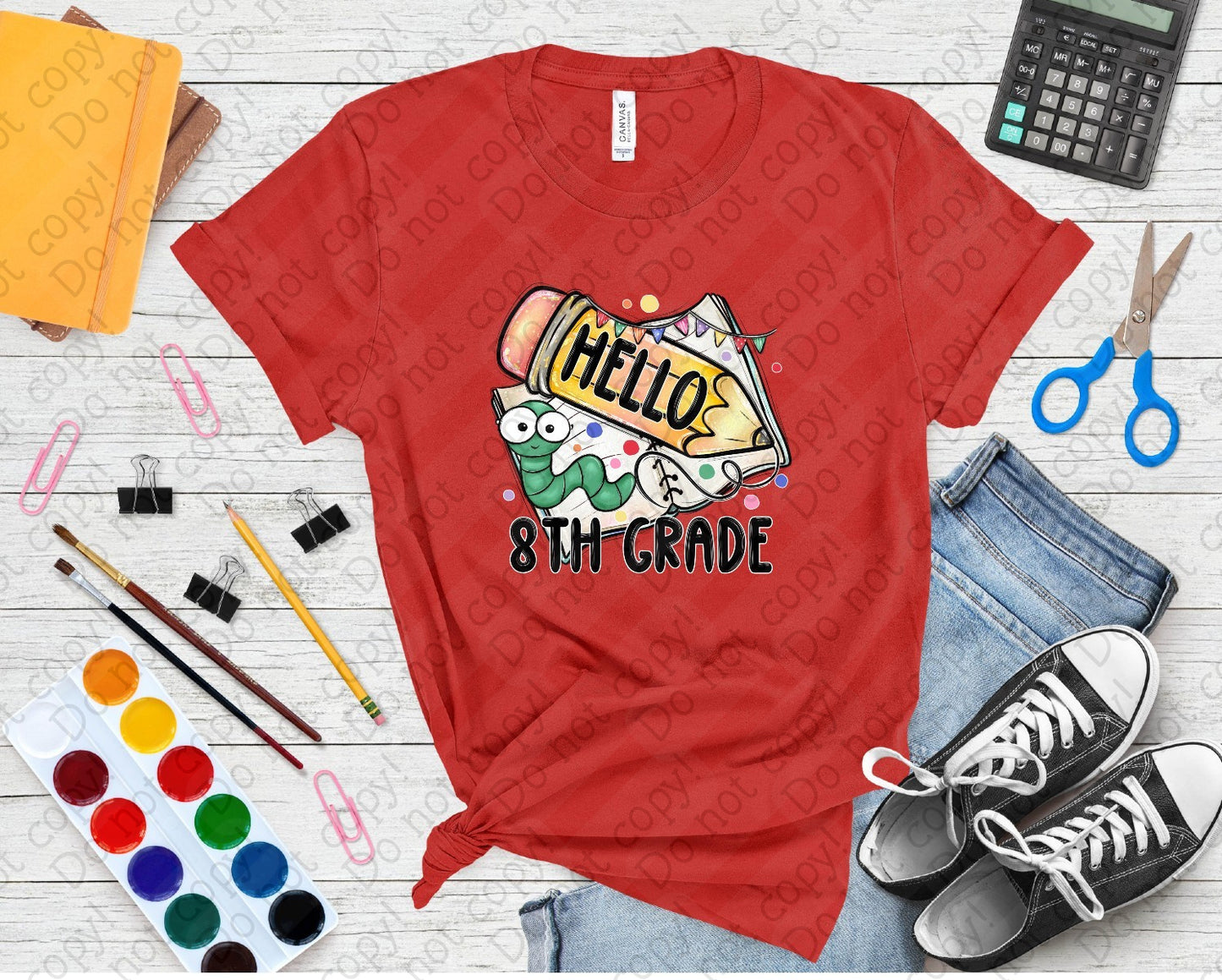08-164 Hello (Choose your Grade) tee