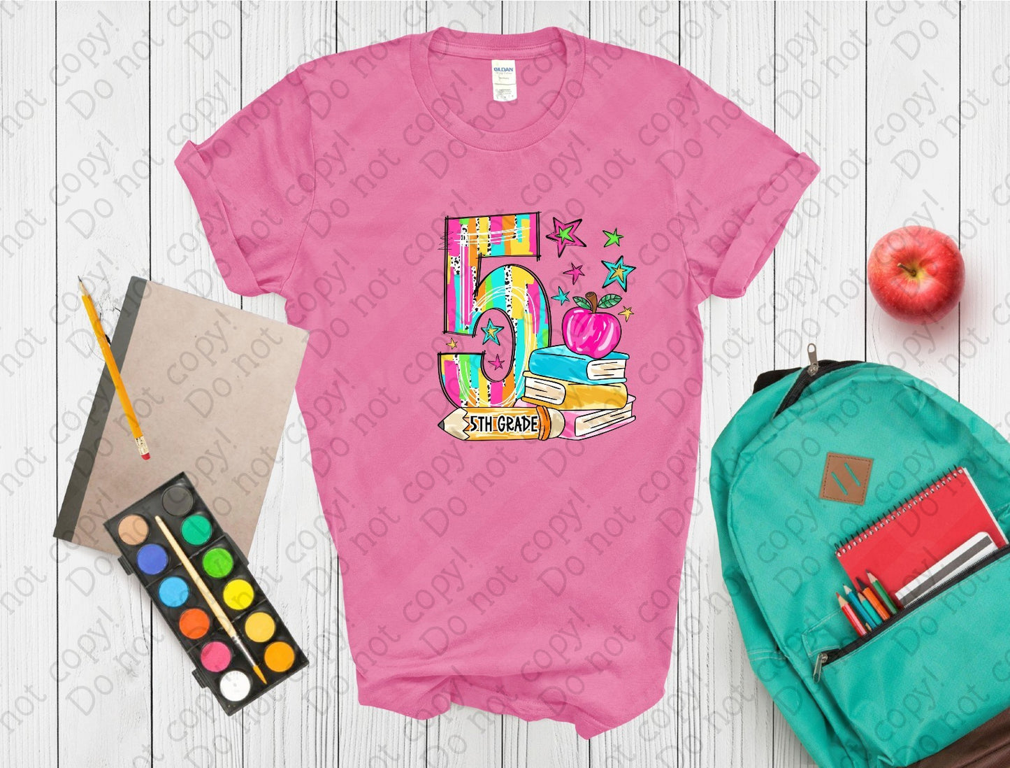 08-171 Stacked 5th Grade tee