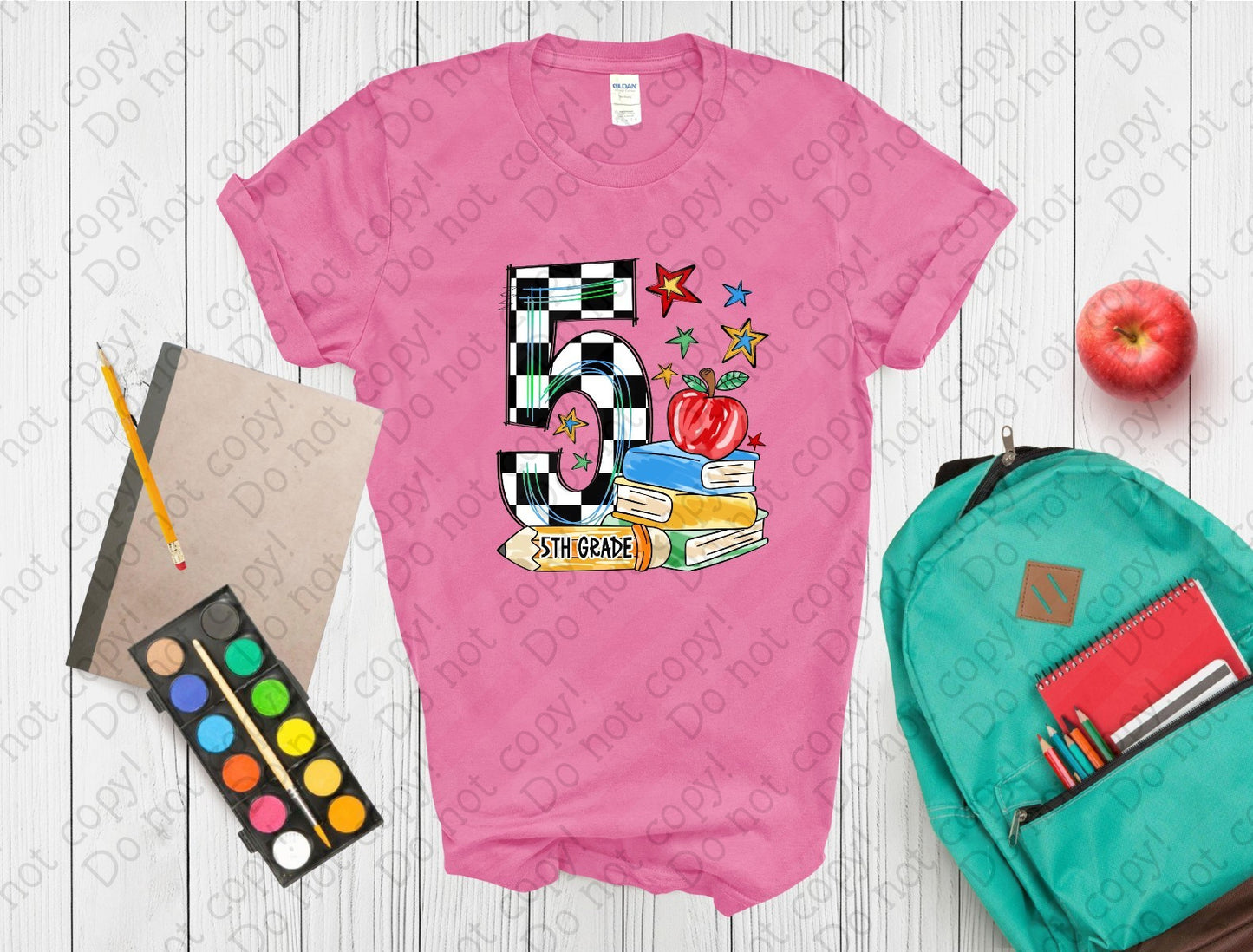 08-171 Stacked 5th Grade tee