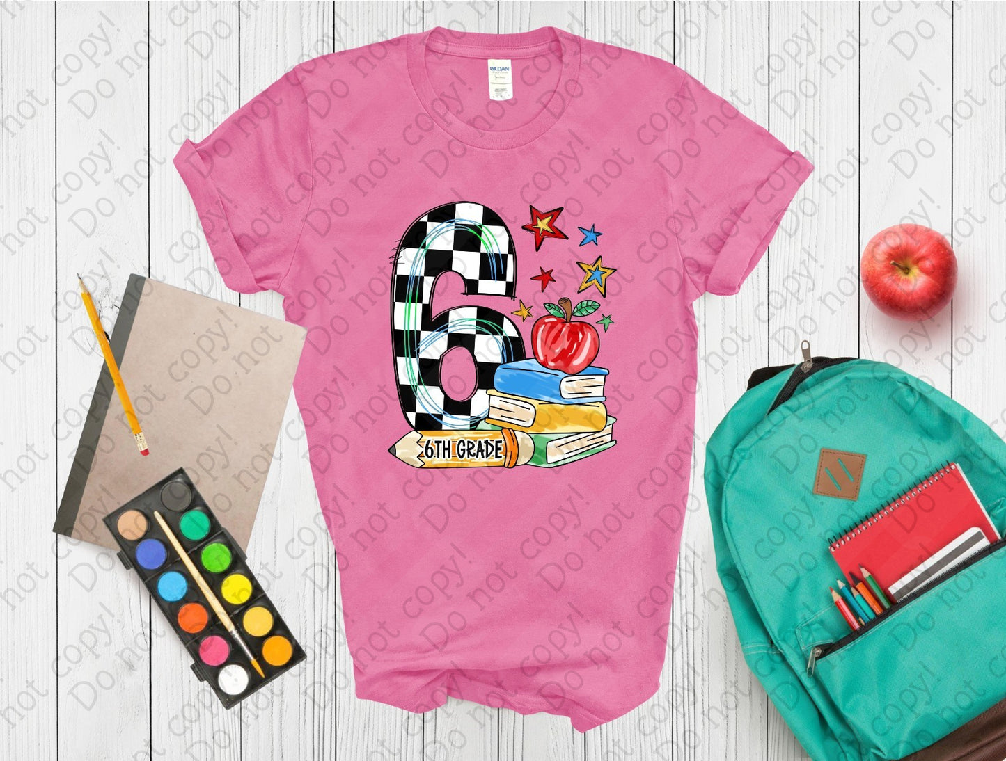 08-172 Stacked 6th Grade tee
