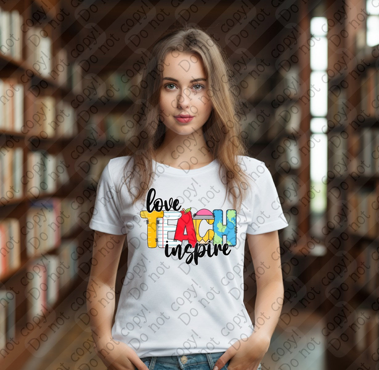 08-187 Love Teach Inspire tee