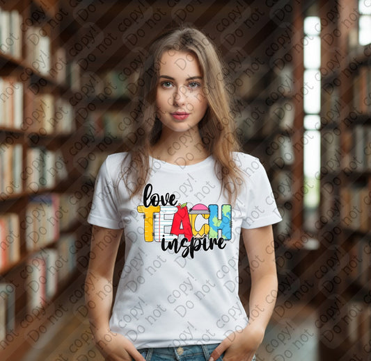 08-187 Love Teach Inspire tee