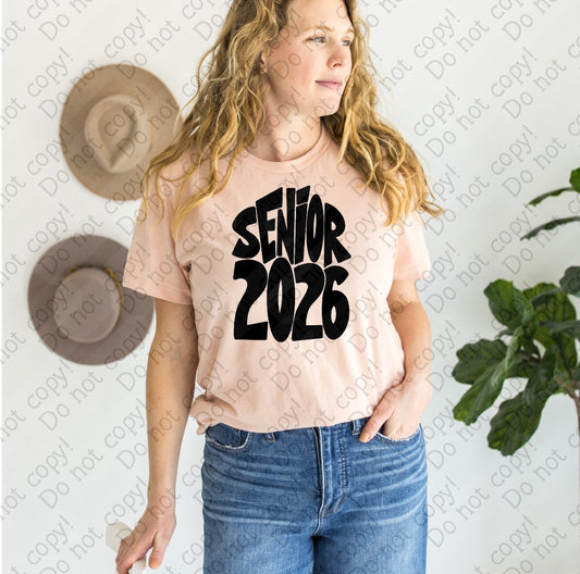 08-190 Hand_Lettered Senior 2026 tee