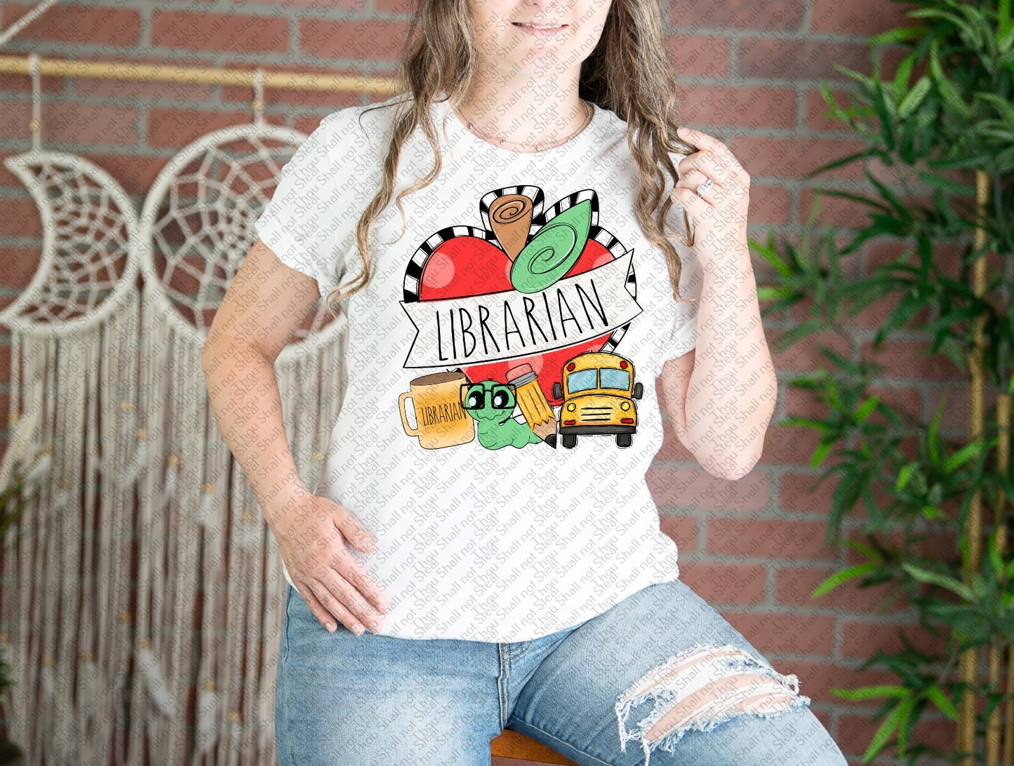 08-213 Apple Collage tee (Choose School Profession)