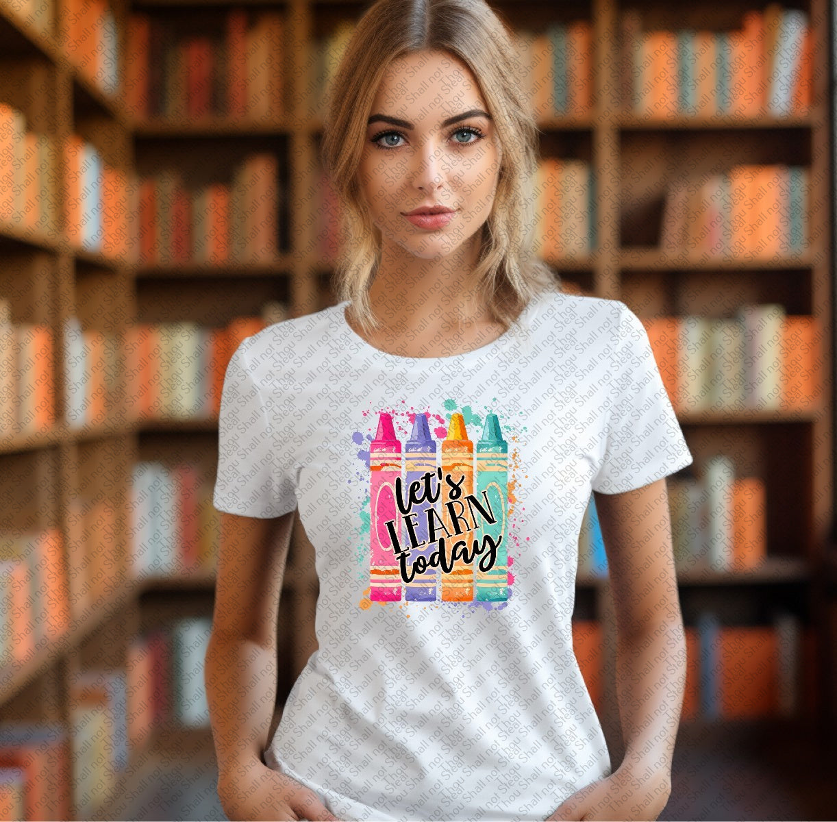 08-224 Let_s learn today tee