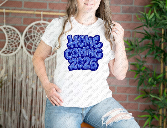 08-225 Polka dot Homecoming 2026 (Choose Color) tee
