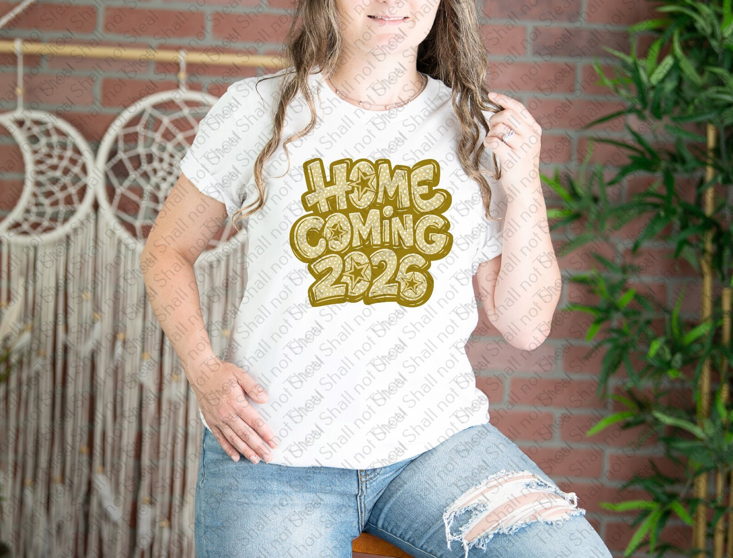 08-225 Polka dot Homecoming 2026 (Choose Color) tee