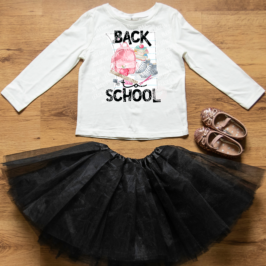08-29 Back To School Pink Watercolor Tee
