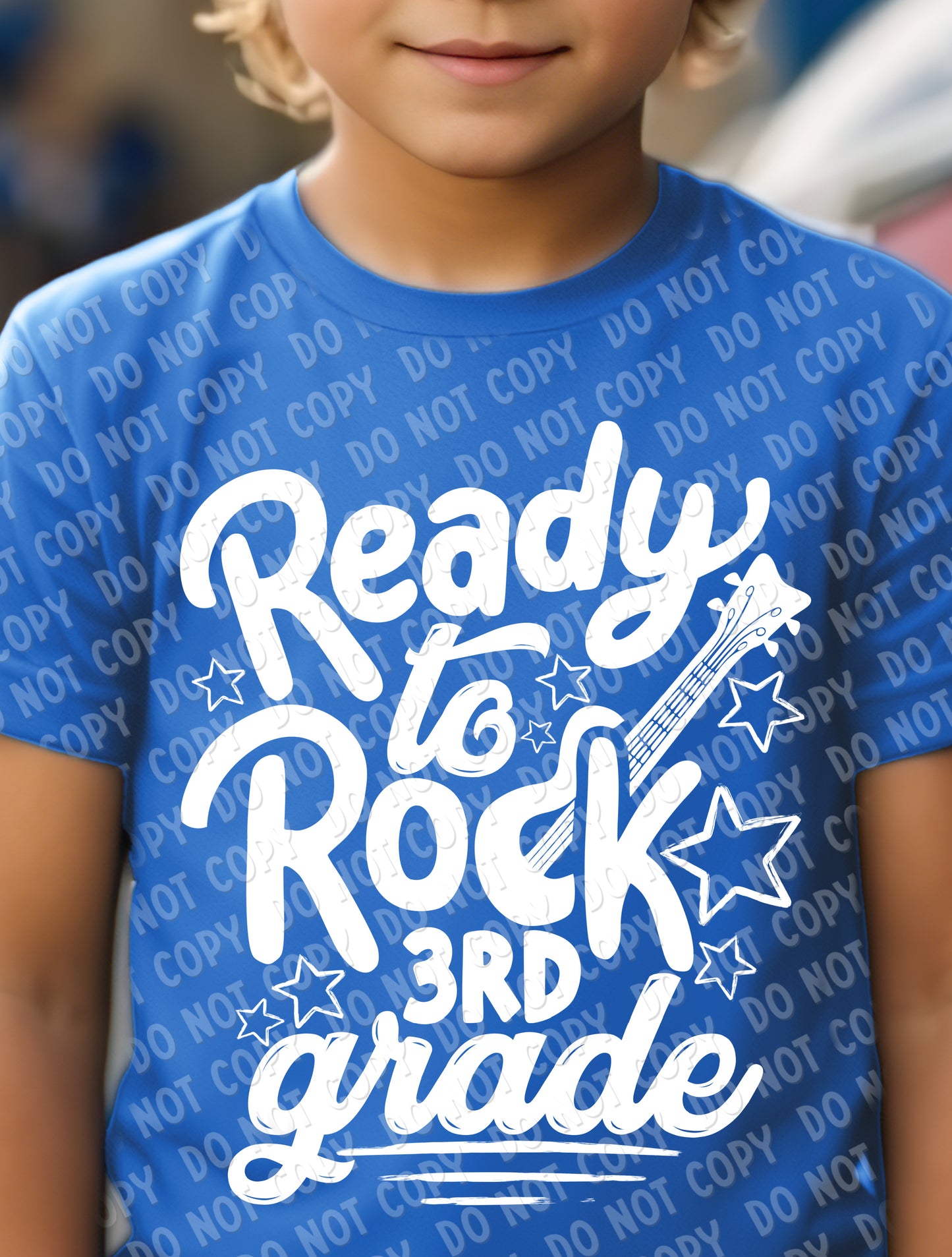 08-68 Ready to Rock - White (choose grade) - White Tee