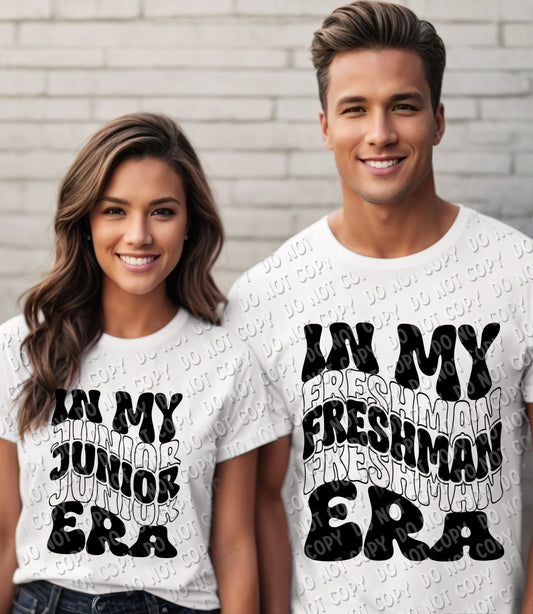 08-69 In my Era - Black (choose grade level) Tee