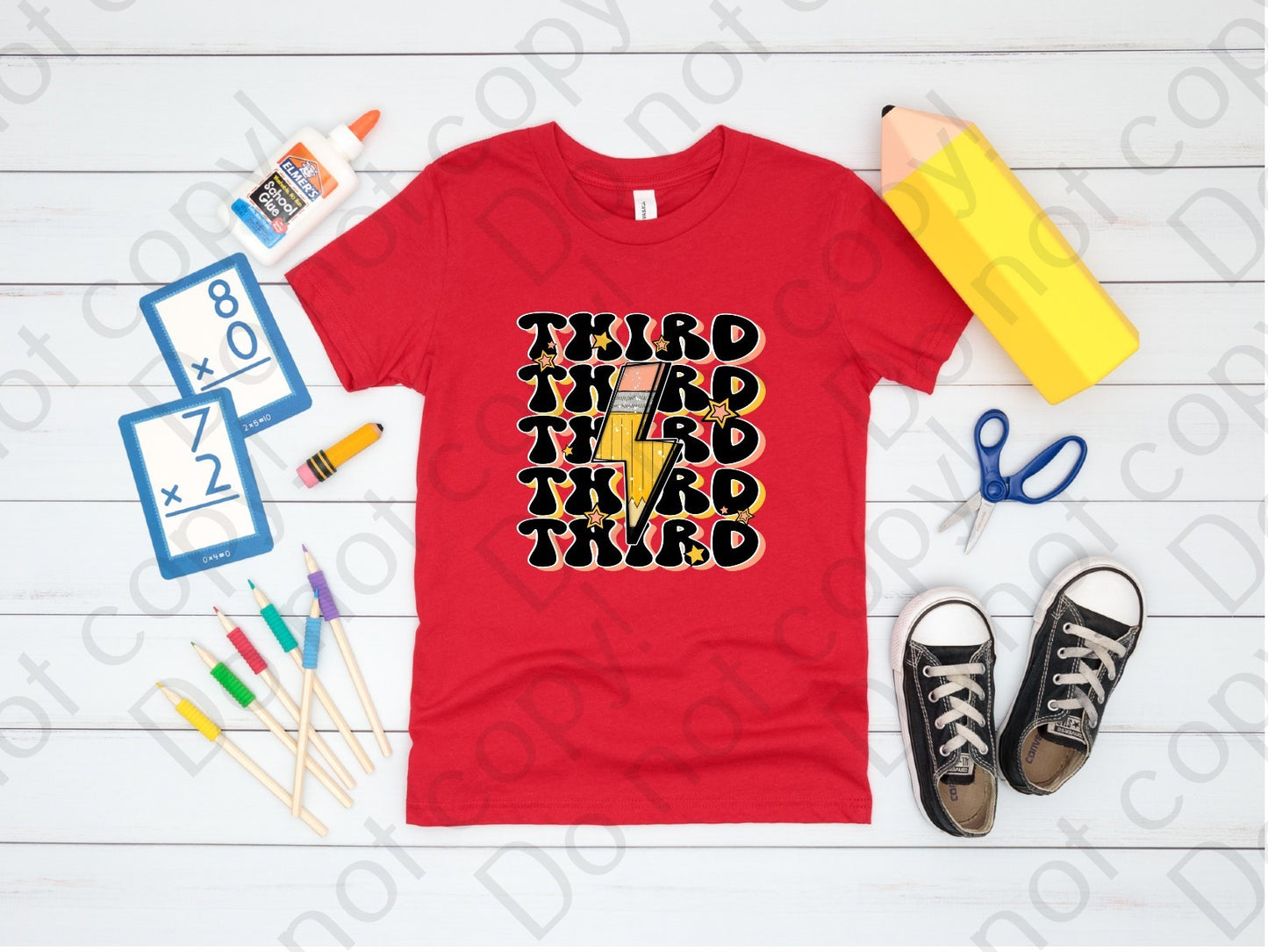 08-96 Third Grade Pencil Tee