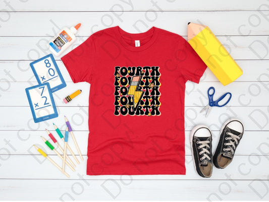 08-97 Fourth Grade Pencil Completed Tee