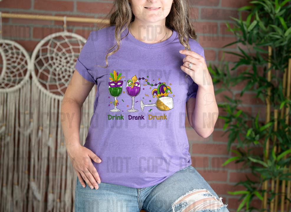 09-100 Drink Drank Drunk tee