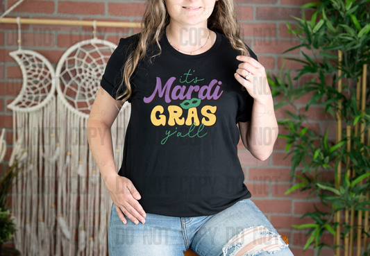 09-110 it_s Mardi Gras y_all tee