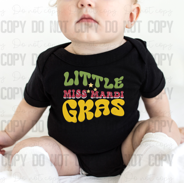 09-117 Little Miss Mardi Gras tee