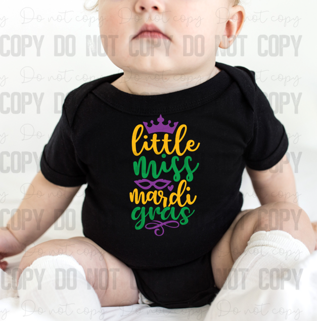 09-118 Little Miss Mardi Gras 2 tee