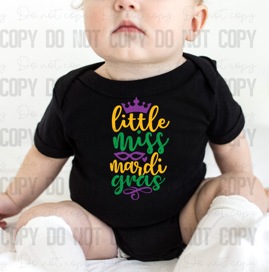 09-118 Little Miss Mardi Gras 2 tee