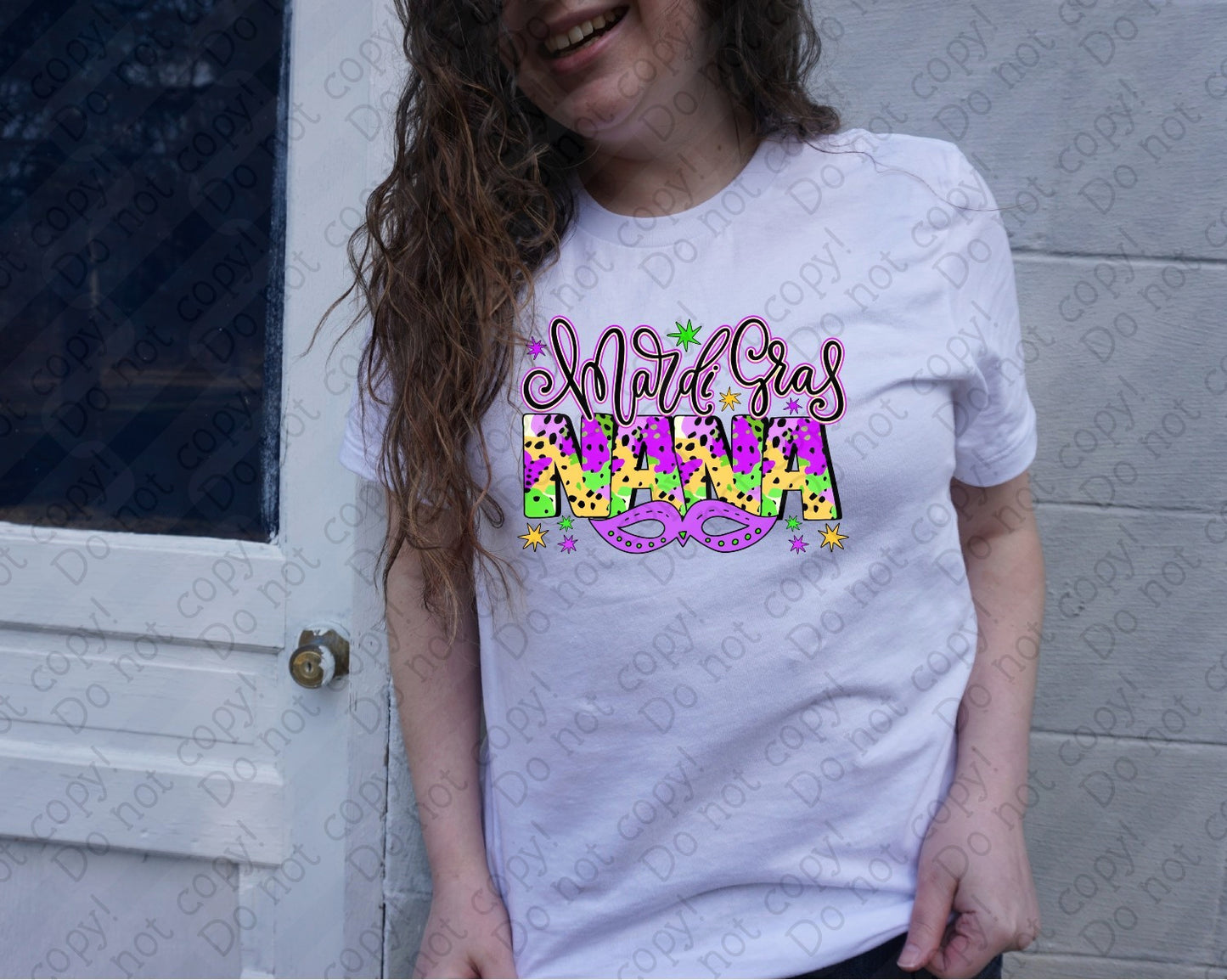 09-127 P Mardi Gras Nana tee