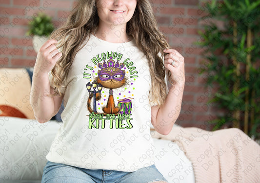 09-131 It_s Meowdy Gras Show me your Kitties tee