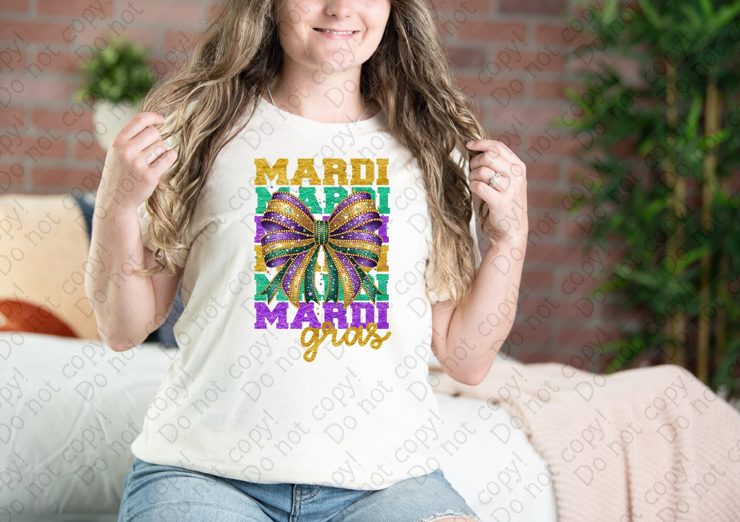 09-133 Mardi Gras Foil and Ribbon tee