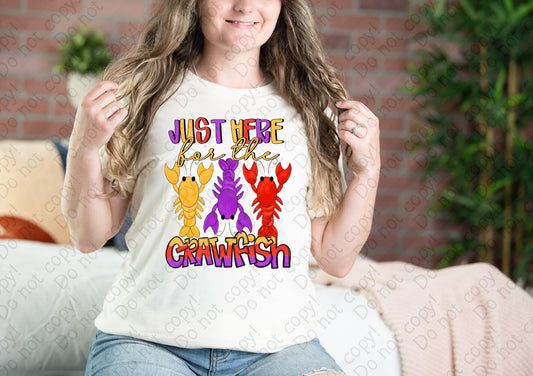 09-137 Just here for the Crawfish tee