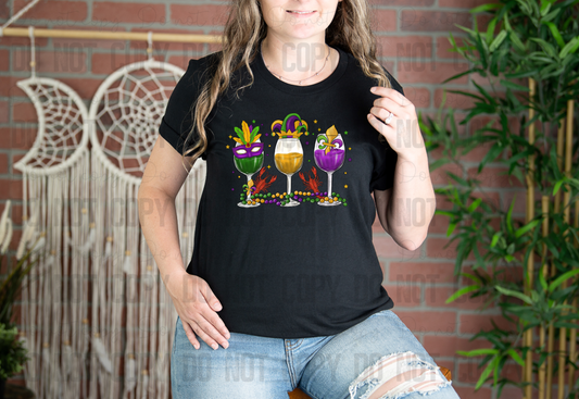 09-46 Wine Mardi Gras Completed Tee