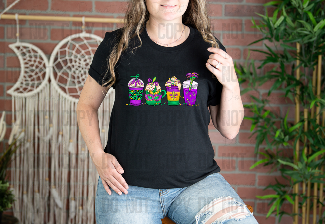 09-47 Coffee Mardi Gras Completed Tee