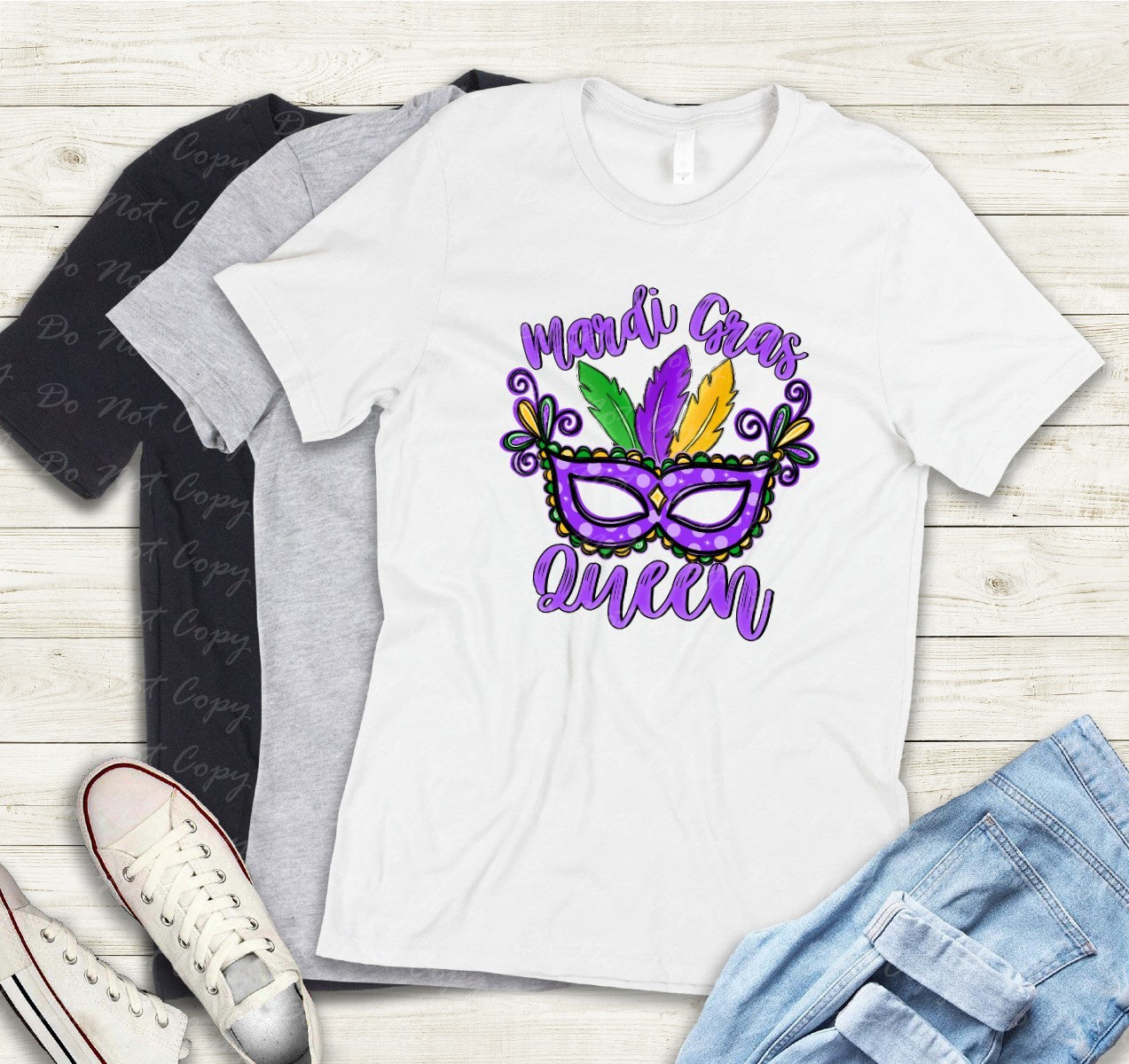 09-60 Mardi Gras Queen tee